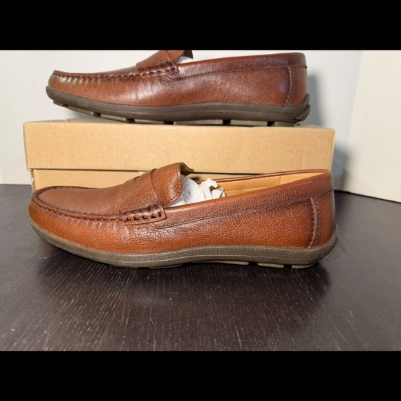 Johnnie-O Moxy Leather Penny Loafers Shoes Bourbon Brown Mens 10M main image 8